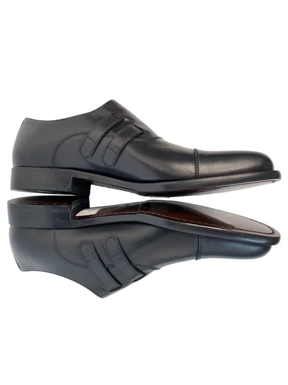 NWT Marchez Vous by Christophe Leather Mens Monk Strap Dress Shoes Size 9 Italy
